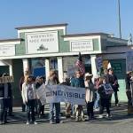Contributed photo
Attendees gathered to support ferry workers.