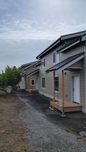 Contributed photo by the Home Trust Holliwalk houses when in development stages.