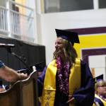 Heather Spaulding/ Staff photo
Bruce Martin presents one of the San Juan Island Lions Club awards to Sarah Cruz.