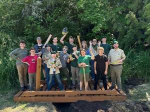 Contributed photo
Scouts Pictured: Noah Hanson, Isaac Davis, Hazel Nye, Jim Weiss, Andrew Rezabek, Roy Primus, Owen Smith, Xavi Wilber, Jason Dick, Logan Folkman, Peregryn Morgan and Jayce Strom Along with leaders: Mark Wilber, Scoutmaster Eric Stone and Assistant Scoutmaster Chris Primus.