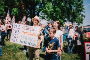 Contributed photos by Chase Anderson
Protesters advocating for many programs that are being threatened with budget cuts.