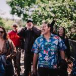 Contributed photo by Chase Anderson
The crowd begins to march through Friday Harbor.