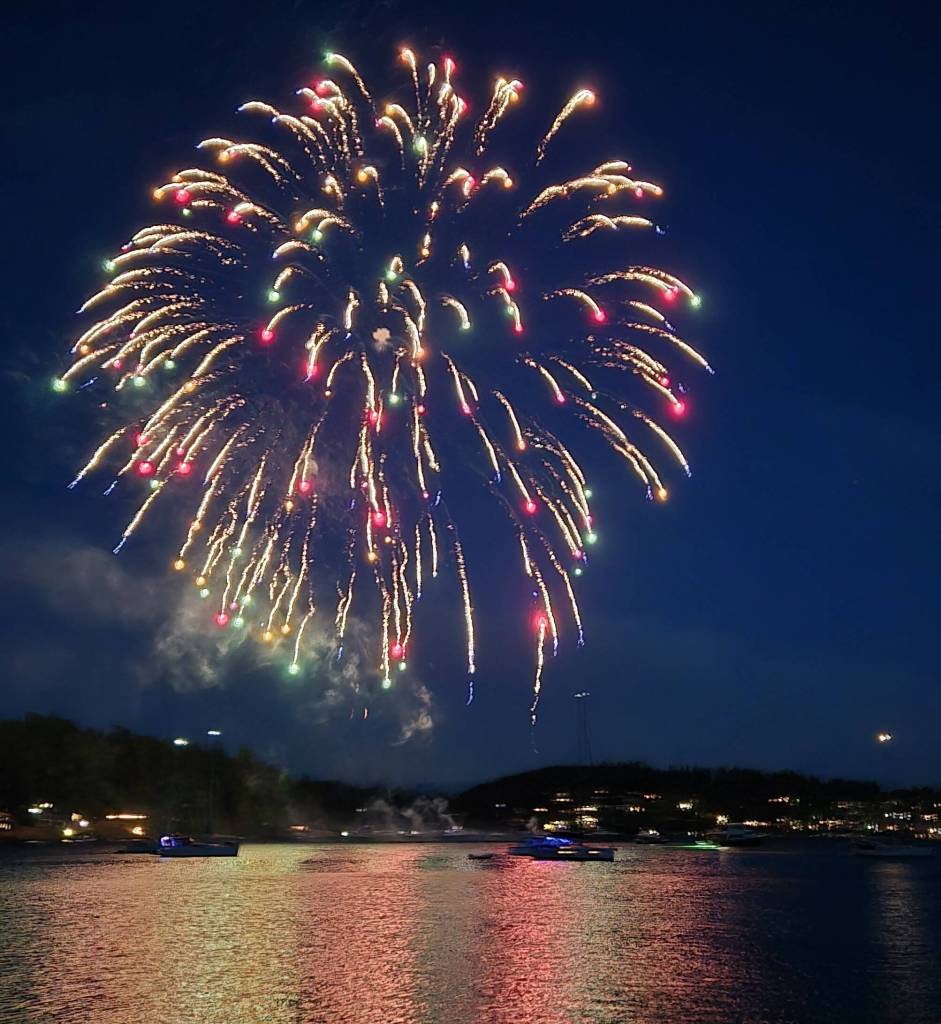 Kristina Stucki/ Staff photo
Fireworks over Friday Harbor