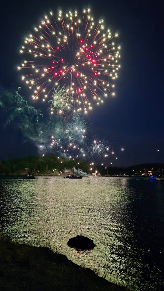 Kristina Stucki/ Staff photo
Fireworks over Friday Harbor