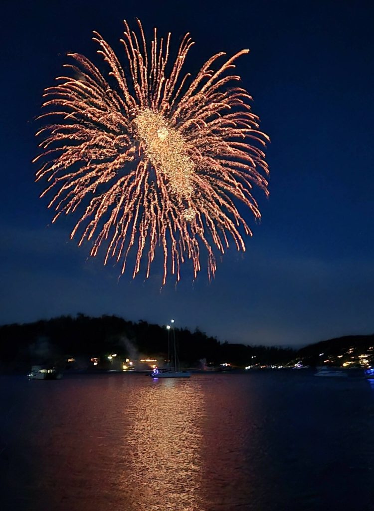 Kristina Stucki/ Staff photo
Fireworks over Friday Harbor