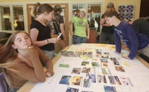 Contributed photo.
Crew members of YCC brainstormed climate solutions as part of facilitated Climate Fresk and COMPASS exercises.