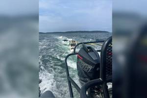 Contributed photo by the RCMP
RCMP helped the U.S. Coast Guard on Thursday (Aug. 14) to rescue 12 kayakers in distress in the San Juan Islands near the Canada-U.S. border.