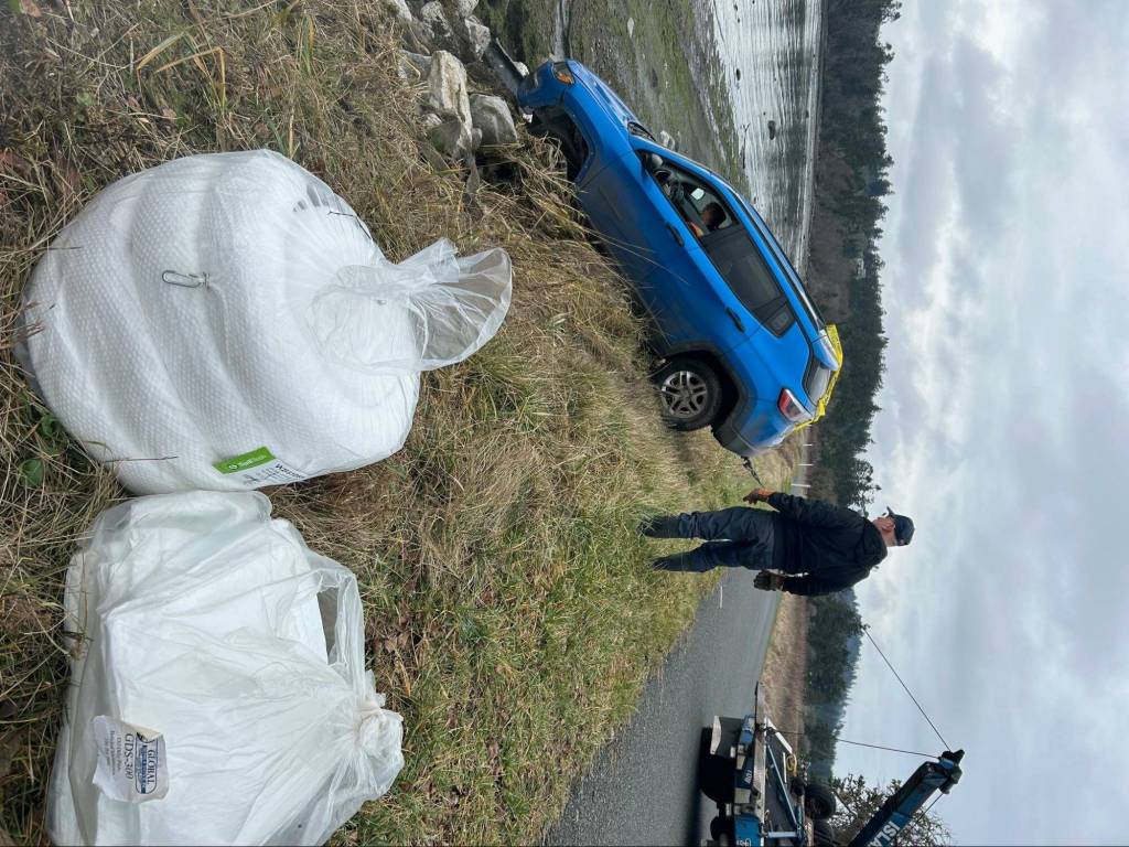 Contributed photo
IOSA-supplied sorbent boom and sheets in the foreground - fortunately not needed.