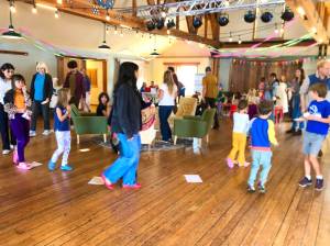 Contributed photo by Marieke Danniau
Attendees participate in the Cupcake Walk.