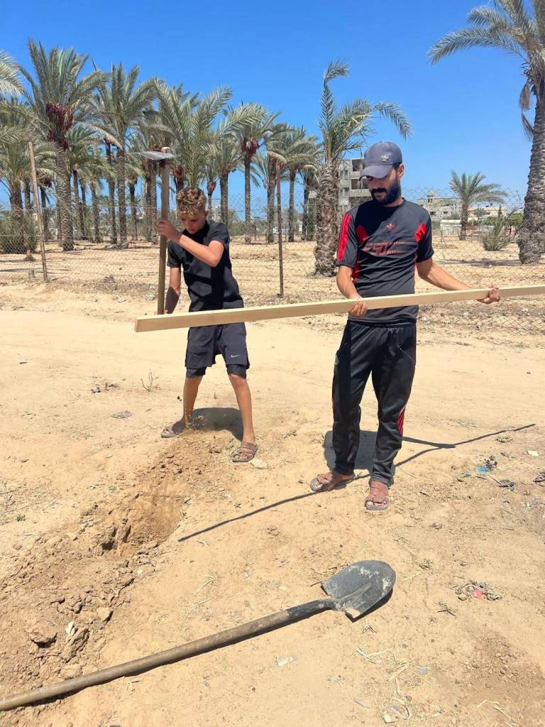 Contributed photo
New beginnings - the start of a new tent.