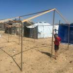 Contributed photo
New beginnings - the start of a new tent.