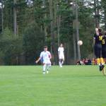 Heather Spaulding \ Stasff photo
Wolverines block a penalty kick during the Oct. 2 game.