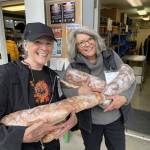 Contributed photo.
Lopez islanders at the food pantry.