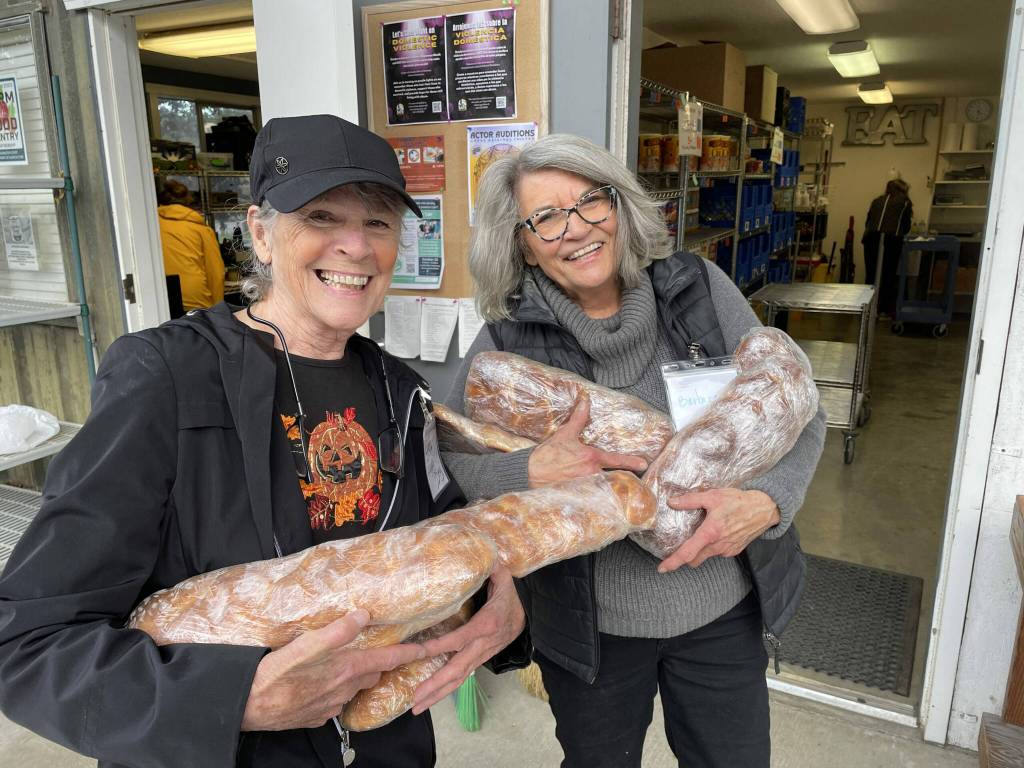 Contributed photo.
Lopez islanders at the food pantry.