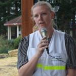 Heather Spaulding /staff photo.
Jessica Hudson as incident commander, speaking to the journalists.