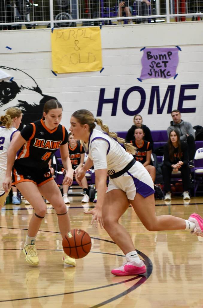 Contributed photo by John Stimson
#3 Caylee Morton races toward the basket.