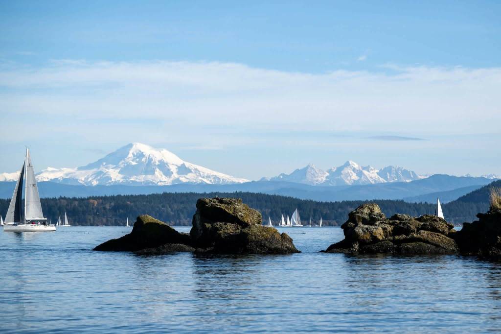 Contributed photos by Sean Trew
The seas were calm during the Around the County Race