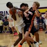 Contributed photo by John Stimpson
Wolverine #0 Mamadoo Hoskins secures a rebound.