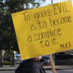 Heather Spaulding / Staff photos
A marcher behind their sign.