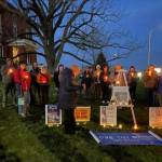 Contributed photos by Ronda Bishop
A portion of the crowd that attended the vigil.