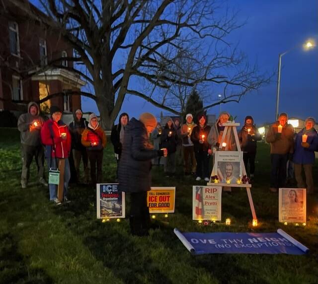 Contributed photos by Ronda Bishop
A portion of the crowd that attended the vigil.