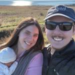 Jess and Jenna Hargrove with their new baby.