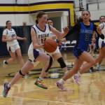 Contributed photo by John Stimpson 
Harper Feliz, #12,  on a fast break to the basket..jpeg