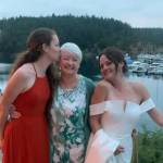 Mary Ellen and her granddaughters, Emma and Hannah, in Friday Harbor