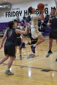 Contributed photo by John Stimpson
Ben Baisch, #15, sails to the rim.
