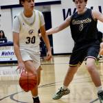 Contributed photo by John Stimpson
Hayes Penwell, #30, drives toward the basket.