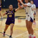 Contributed photo by John Stimpson
Caylee Morton, #3, shoots for a three-pointer.