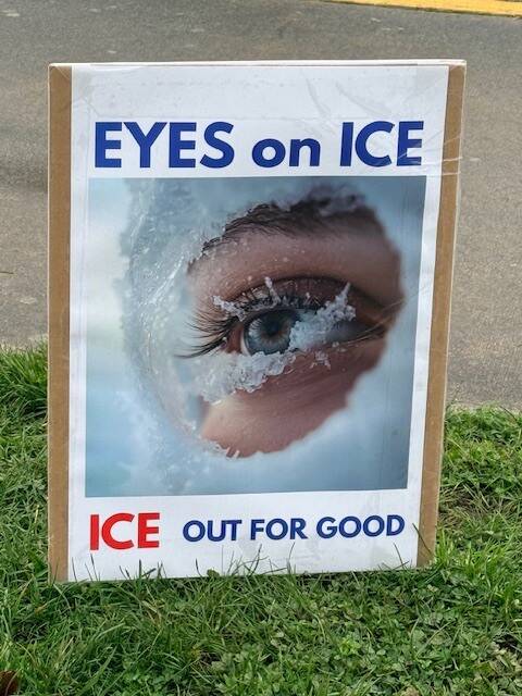 Heather Spaulding \ Staff photo
One of the signs at the courthouse Jan. 30