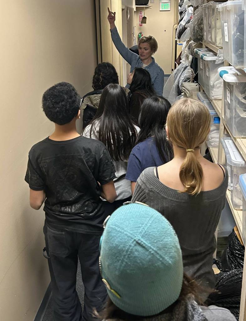 Contributed photo. 
FHMS students see behind the scenes.