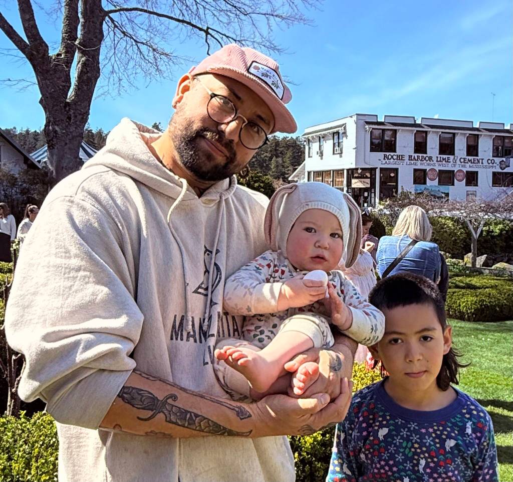 A baby Easter Bunny was also in attendance.