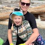 Jessica Hudson and her daughter picked up a variety of plastic and trash at Jackson Beach.