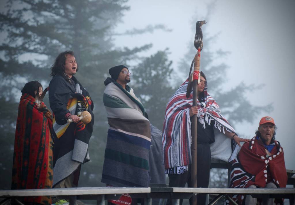 Darrell Kirk photo.
From the Sacred Sunrise Ceremony atop Mount Constitution in 2025s Gathering of the Eagles.