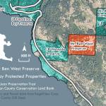 Map detailing the new 30-acre Mt. Ben West Preserve.