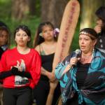 Darrell Kirk photo.
Community members come together for the Gathering of the Eagles.
