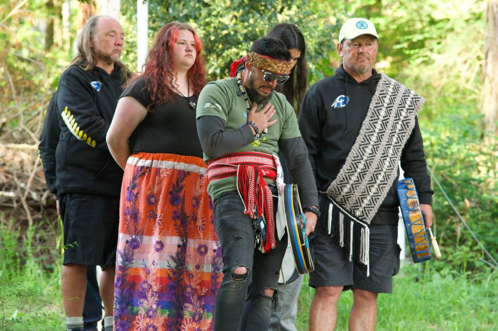 Darrell Kirk photo.
Community members come together for the Gathering of the Eagles.