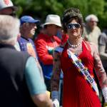 Darrell Kirk photos.
Helena Handbasket attending the No Kings Rally on Orcas 2025.