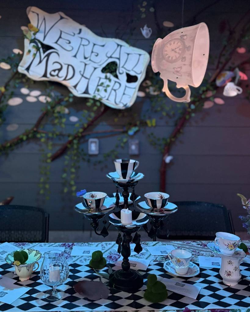 Contributed photo by Christina SosaFarr
Were All Mad Here decor at Pride 2026: Queers in Wonderland