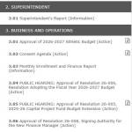 Agenda