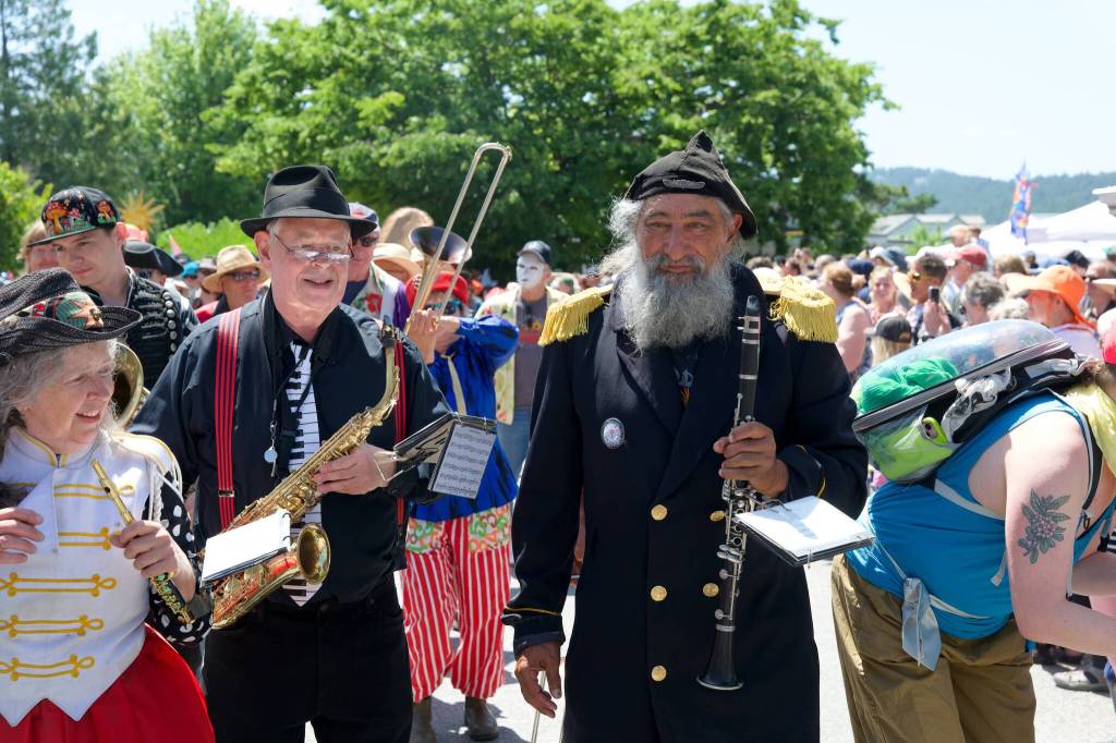 Darrell Kirk photo.
Paul Magid at the 2026 Orcas Island Solstice Parade.