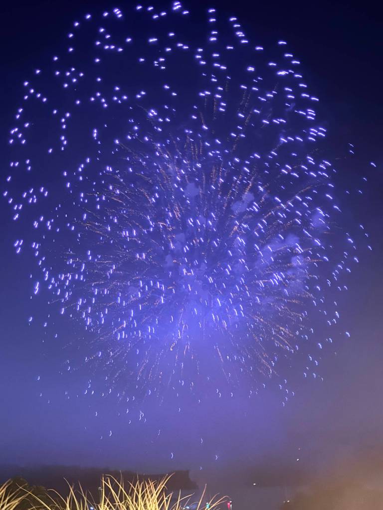Heather Spaulding  Staff photo
Part of the fireworks finale